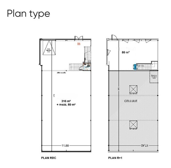 Local d'activités dans Rillieux-la-Pape à vendre - Plan d’étage – Image 1 sur 6