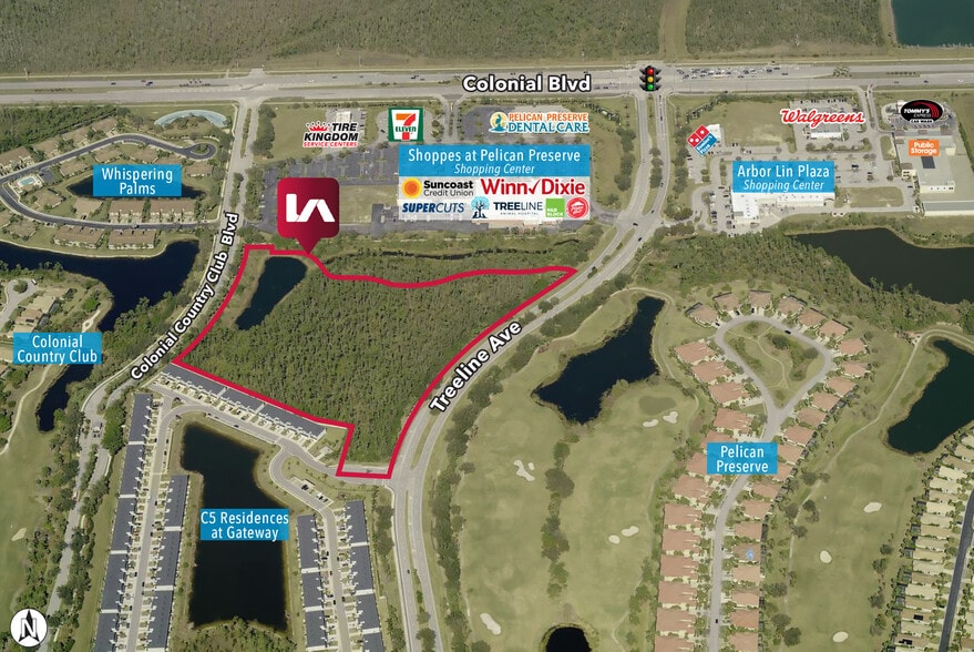 Treeline Ave, Fort Myers, FL à vendre - Aérien – Image 2 sur 7