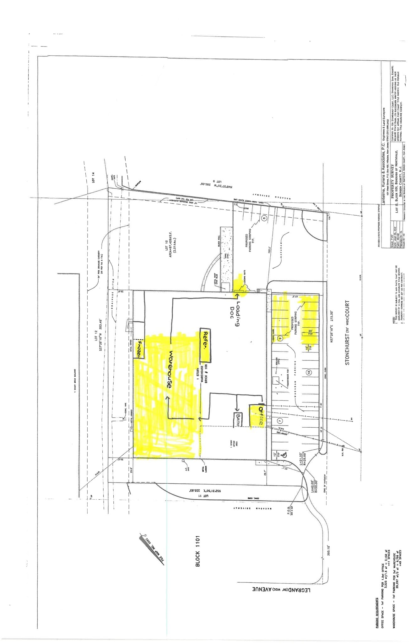 106 Stonehurst Ct, Northvale, NJ à louer Plan de site– Image 1 sur 1