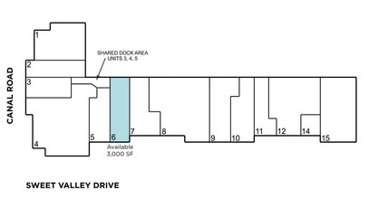 8001 Sweet Valley Dr, Valley View, OH à louer Plan de site– Image 2 sur 2