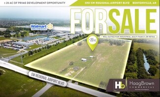 Plus de détails pour 5951 SW Regional Airport Blvd, Bentonville, AR - Terrain à vendre