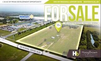 Plus de détails pour 5951 SW Regional Airport Blvd, Bentonville, AR - Terrain à vendre