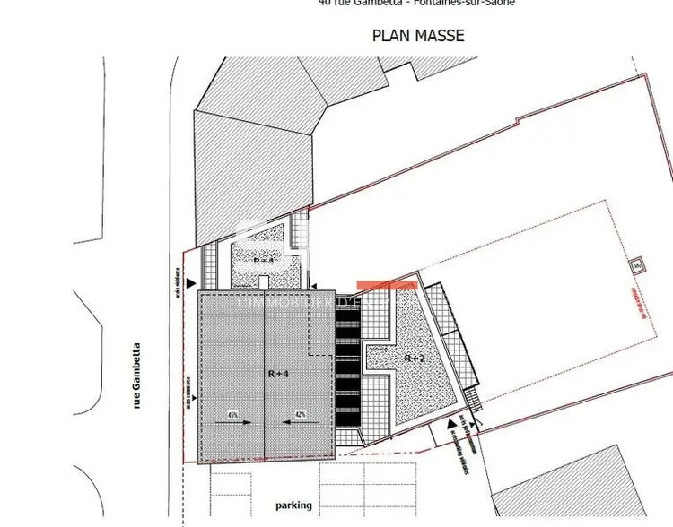 Local commercial dans Fontaines-sur-Saône à vendre - Plan de site – Image 3 sur 4