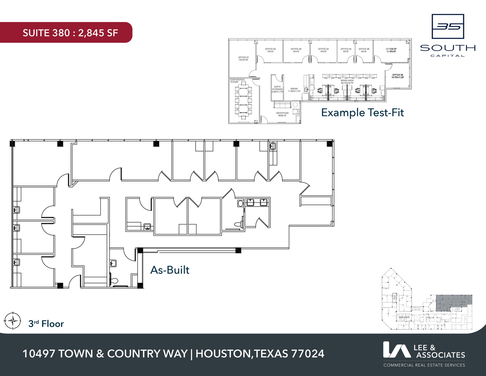 10497 Town & Country Way, Houston, TX à louer Plan d’étage– Image 1 sur 1