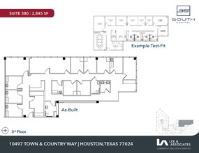 10497 Town & Country Way, Houston, TX à louer Plan d’étage– Image 1 sur 1