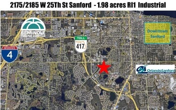 2175-2185 W 25th St, Sanford, FL - Vue aérienne  vue de carte