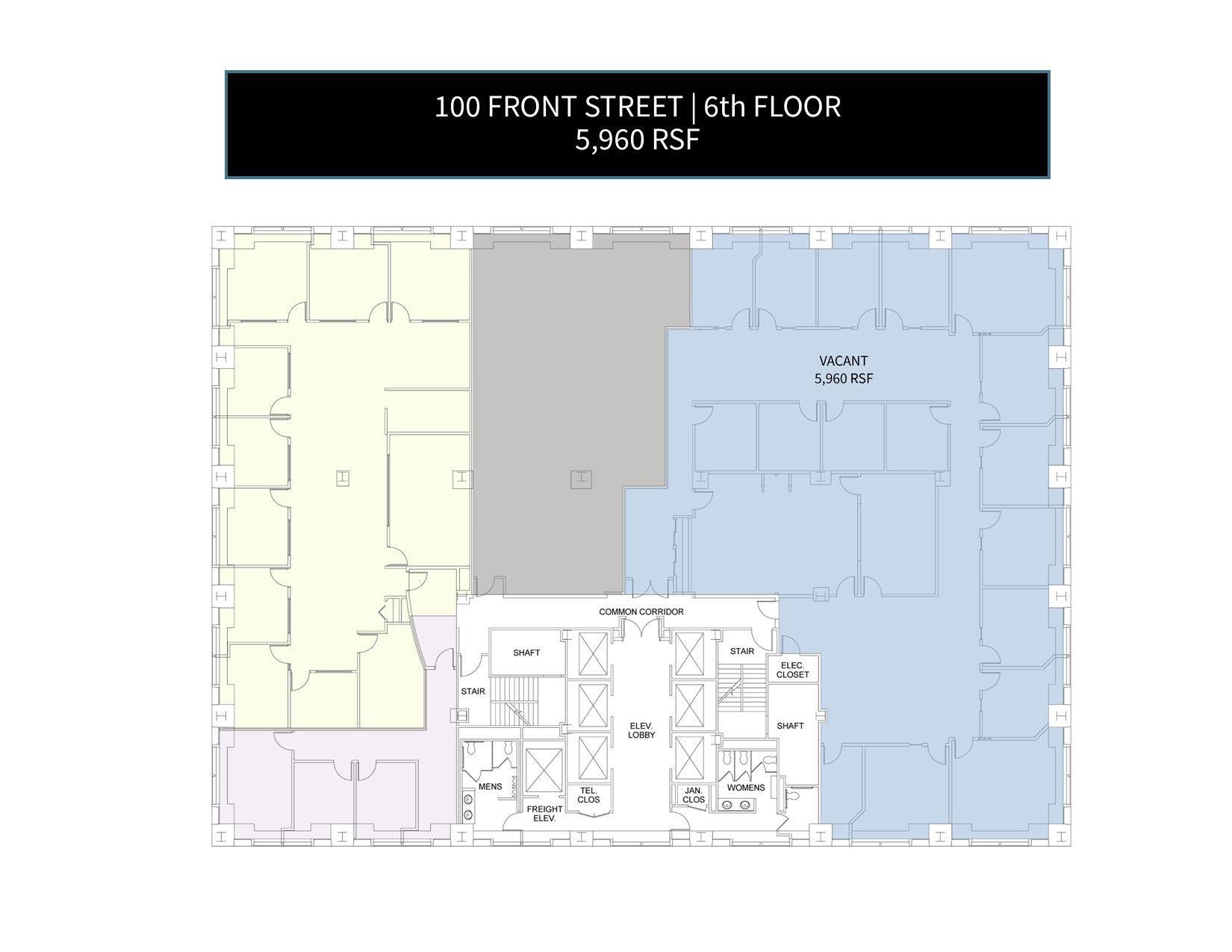 100 Front St, Worcester, MA à louer Plan d’étage– Image 1 sur 1