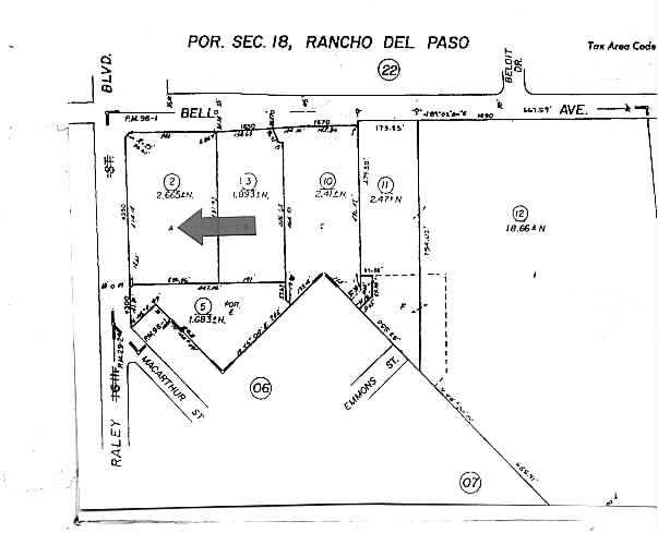 4350 Raley Blvd, Sacramento, CA à louer - Plan cadastral – Image 2 sur 2