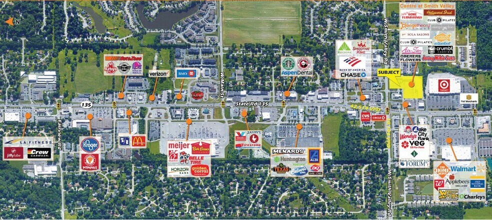 1675 W Smith Valley Rd, Greenwood, IN à louer - Aérien – Image 2 sur 3