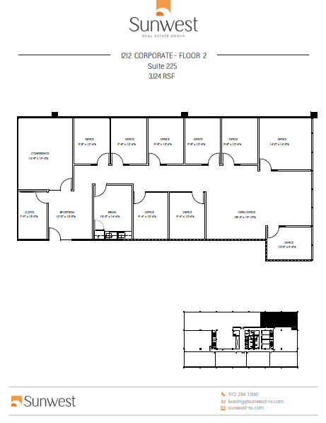 1212 Corporate Dr, Irving, TX à louer Plan d’étage– Image 1 sur 1