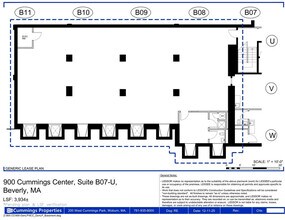 900 Cummings Ctr, Beverly, MA à louer Plan d’étage– Image 1 sur 1