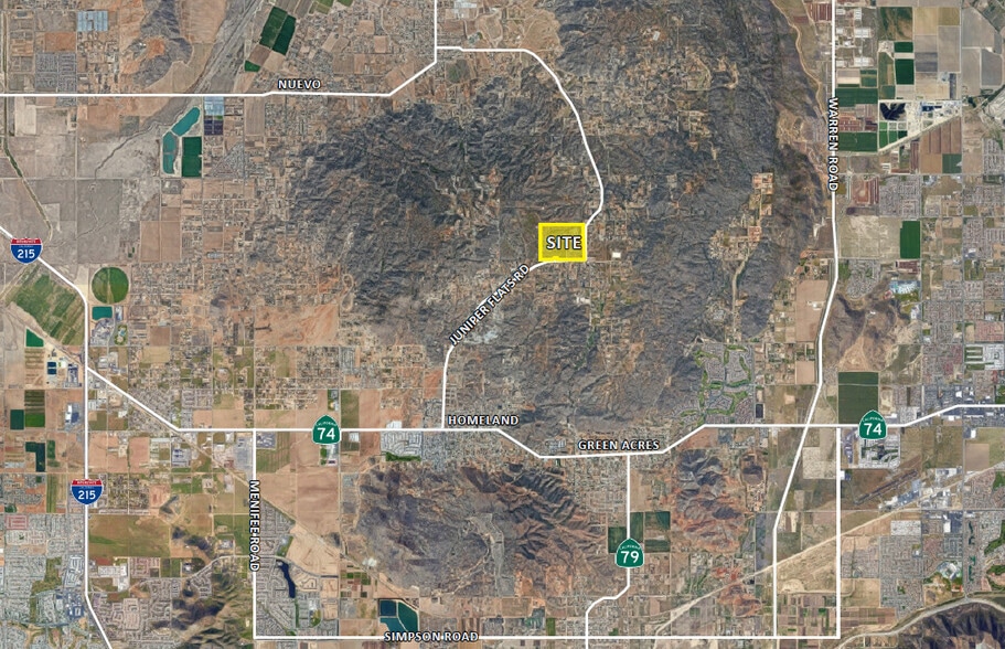 Juniper Flats Road, Homeland, CA à vendre - Aérien – Image 2 sur 4