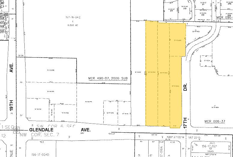 1728 W Glendale Ave, Phoenix, AZ à louer - Plan cadastral – Image 2 sur 10