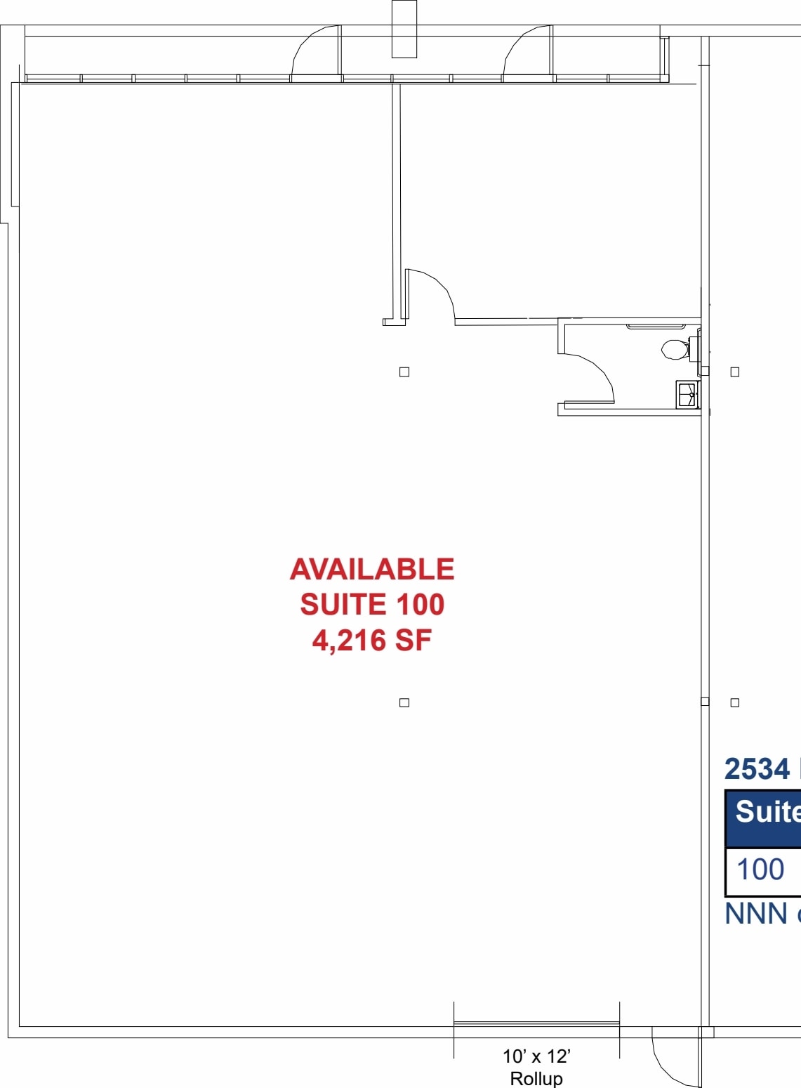 2534-2568 Industrial Blvd, West Sacramento, CA à louer Plan d’étage– Image 1 sur 2