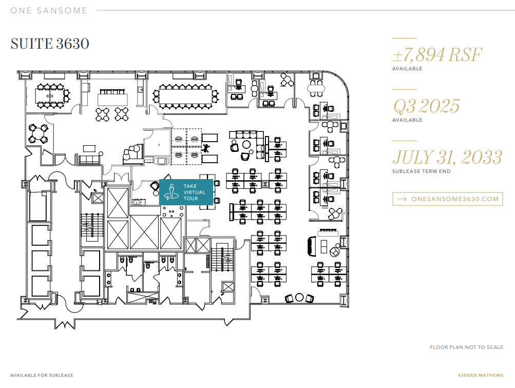 1 Sansome St, San Francisco, CA à louer Plan d’étage– Image 1 sur 1