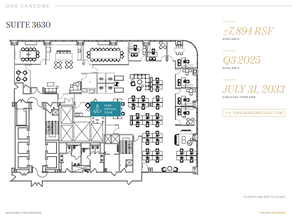 1 Sansome St, San Francisco, CA à louer Plan d’étage– Image 1 sur 1