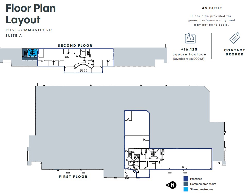 12131 Community Rd, Poway, CA à louer Plan d’étage– Image 1 sur 1