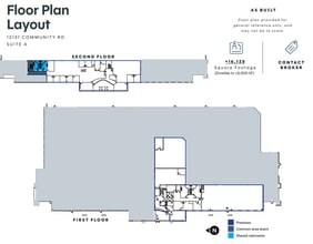 12131 Community Rd, Poway, CA à louer Plan d’étage– Image 1 sur 1