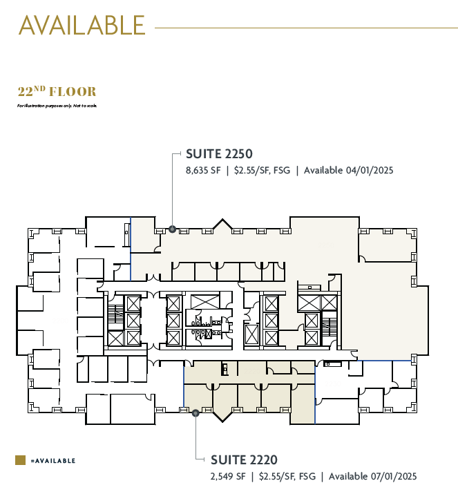 750 B St, San Diego, CA à louer Plan d’étage– Image 1 sur 1