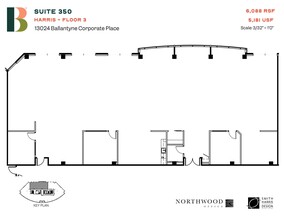 13024 Ballantyne Corporate Pl, Charlotte, NC à louer Plan d’étage– Image 1 sur 1