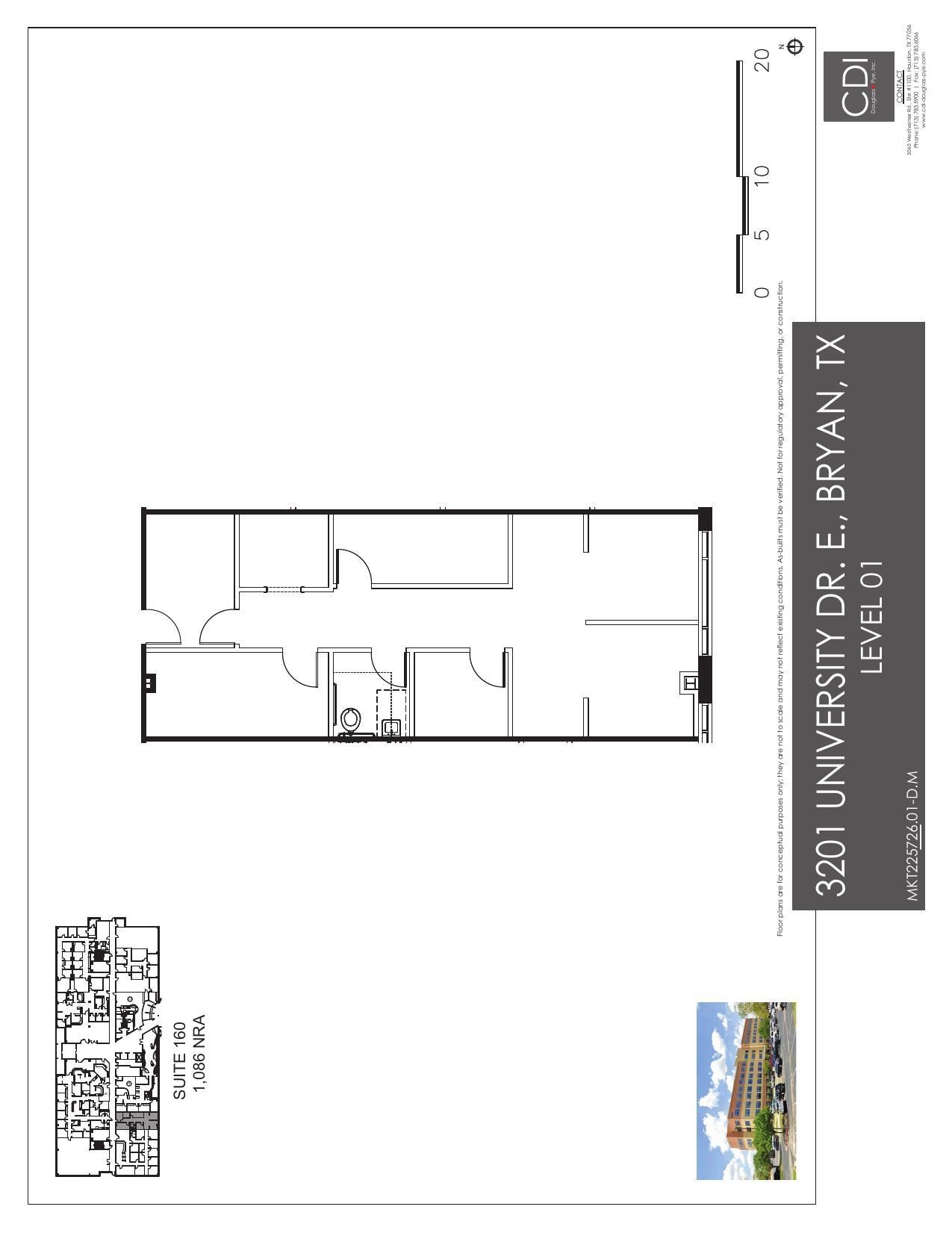 3201 University Dr E, Bryan, TX à louer Plan d’étage– Image 1 sur 1