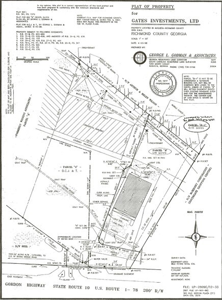 1647 Gordon Hwy, Augusta, GA à louer - Plan cadastral – Image 2 sur 24