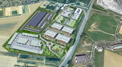 Le Thillay - VUE AÉRIENNE  vue de carte