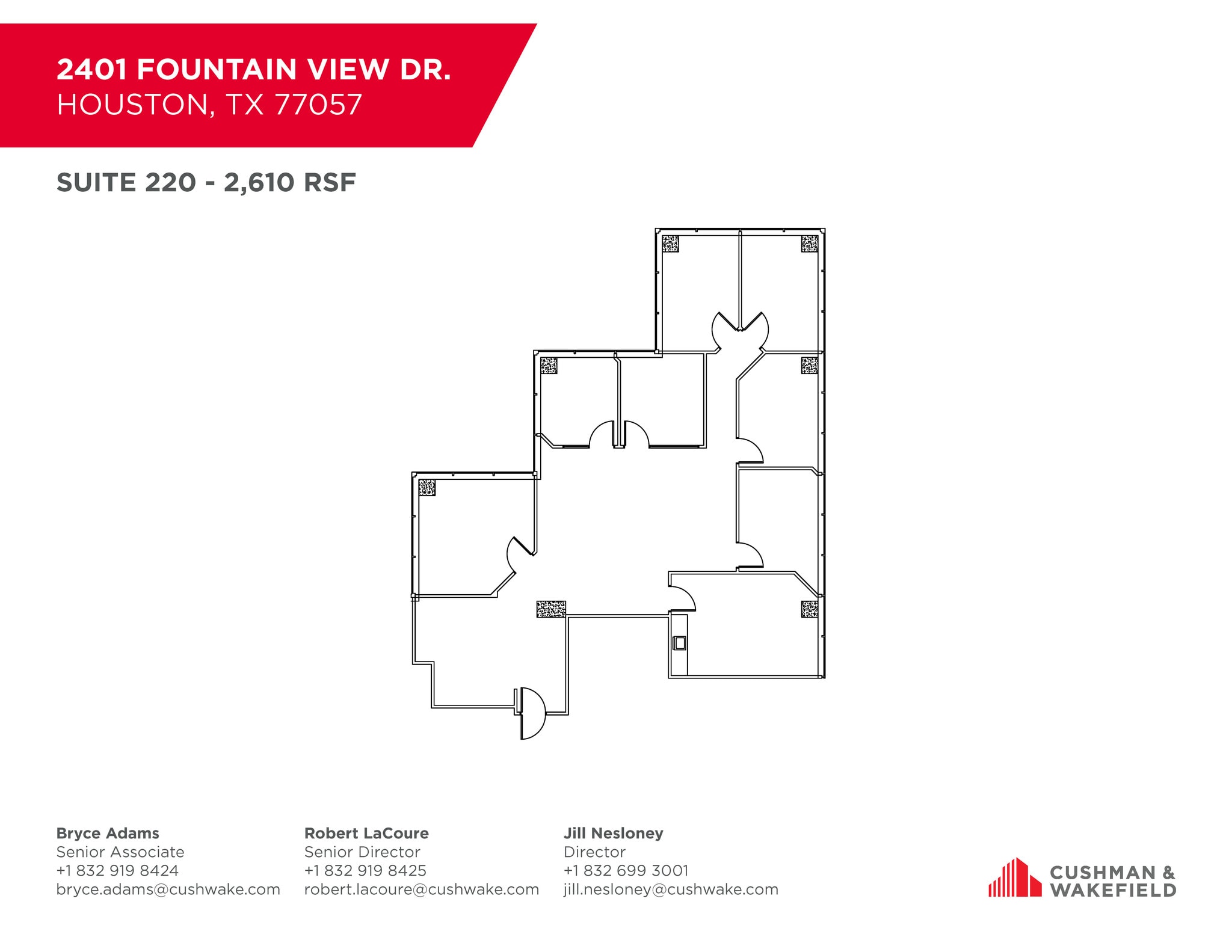 2401 Fountain View Dr, Houston, TX à louer Plan d’étage– Image 1 sur 1