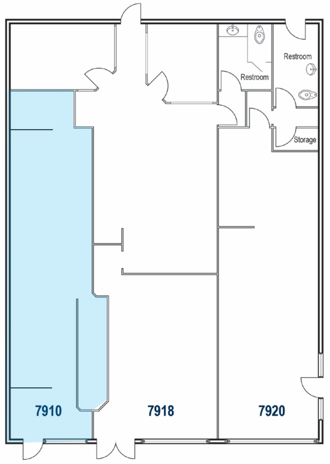 7918-7924 Ivanhoe Ave, La Jolla, CA à louer Plan d’étage– Image 1 sur 1