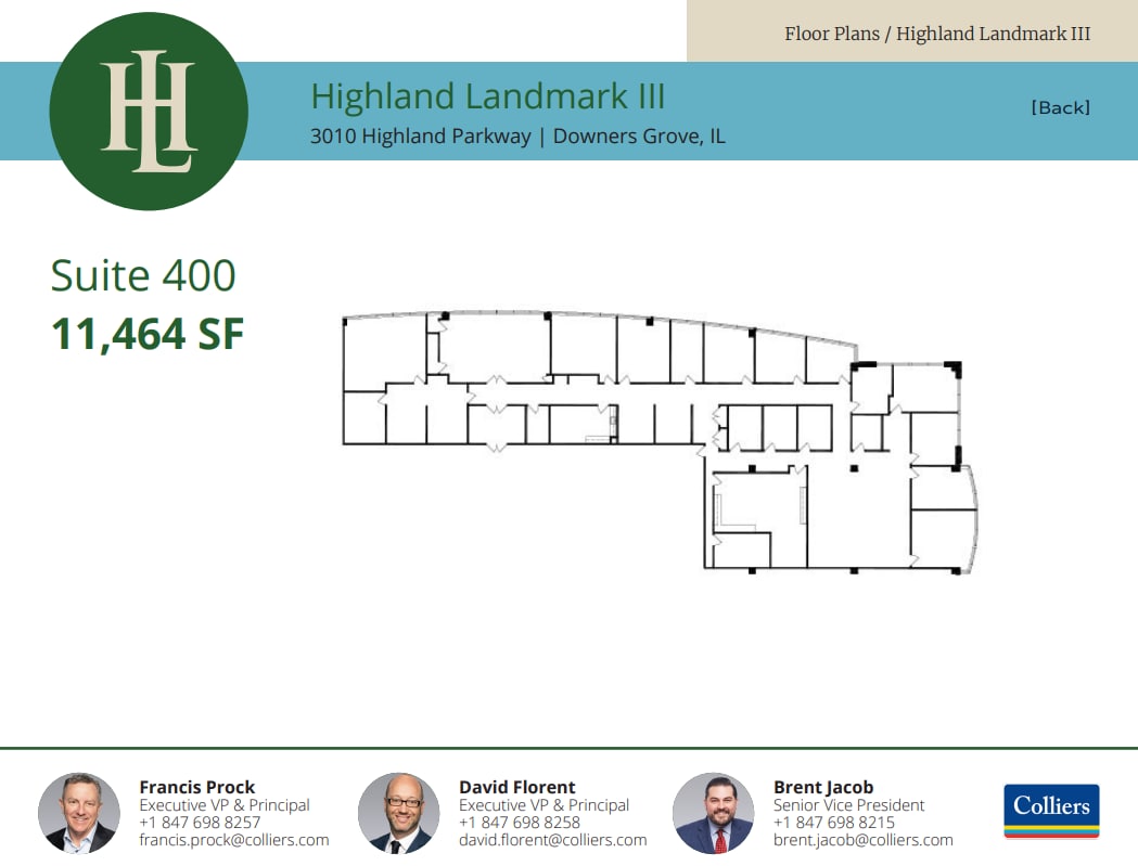3010 Highland Pky, Downers Grove, IL à louer Plan d’étage– Image 1 sur 1
