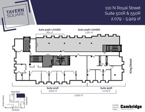 123 N Pitt St, Alexandria, VA à louer Plan d’étage– Image 1 sur 1