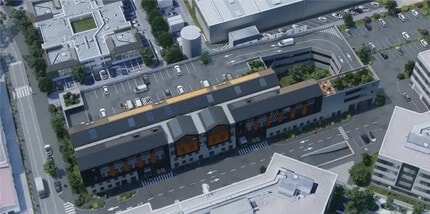 Nanterre, HDS - Vue aérienne vue de carte
