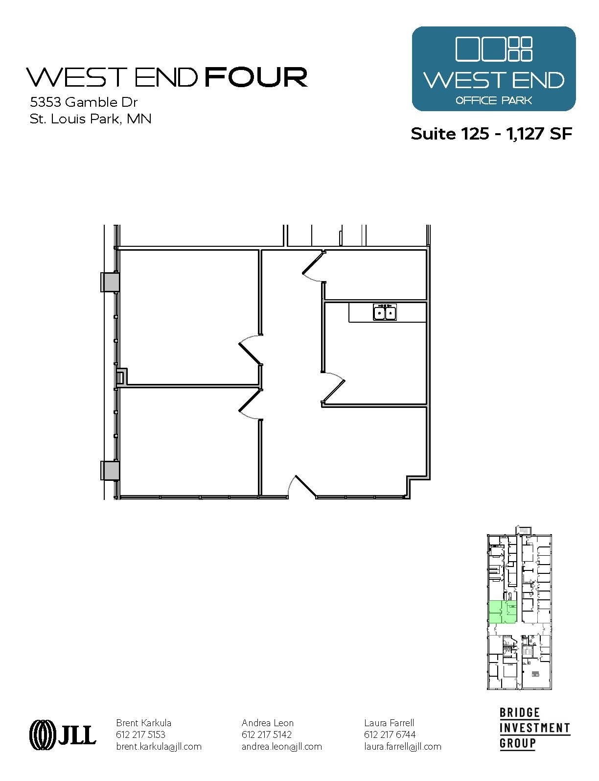 1665 Utica Ave S, Saint Louis Park, MN à louer Plan d’étage– Image 1 sur 1