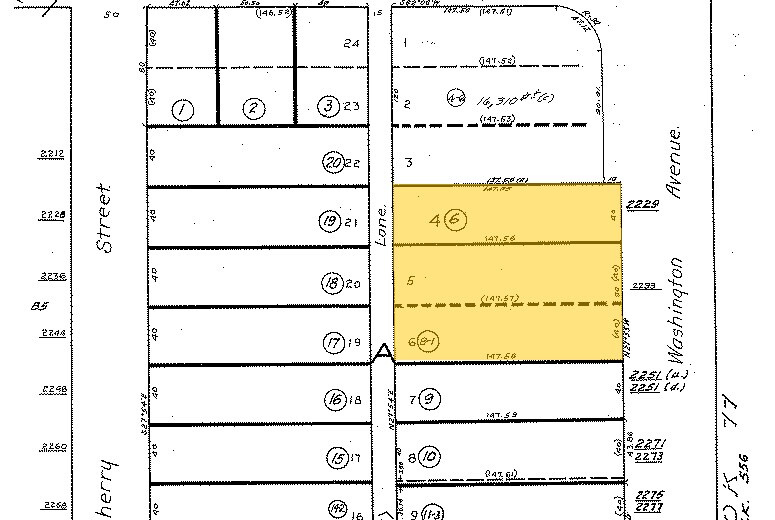 2229-2233 Washington Ave, San Leandro, CA à louer - Plan cadastral – Image 2 sur 5