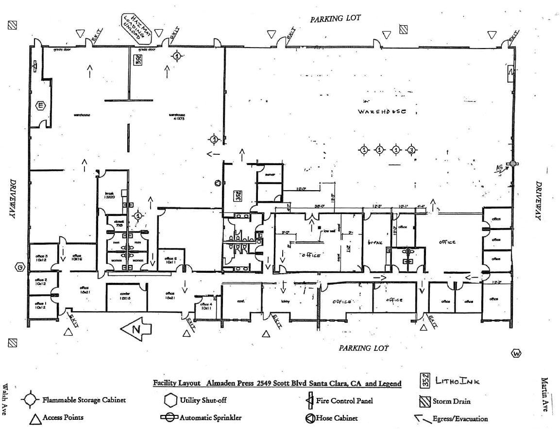 2555 Scott Blvd, Santa Clara, CA à louer Plan d’étage– Image 1 sur 1