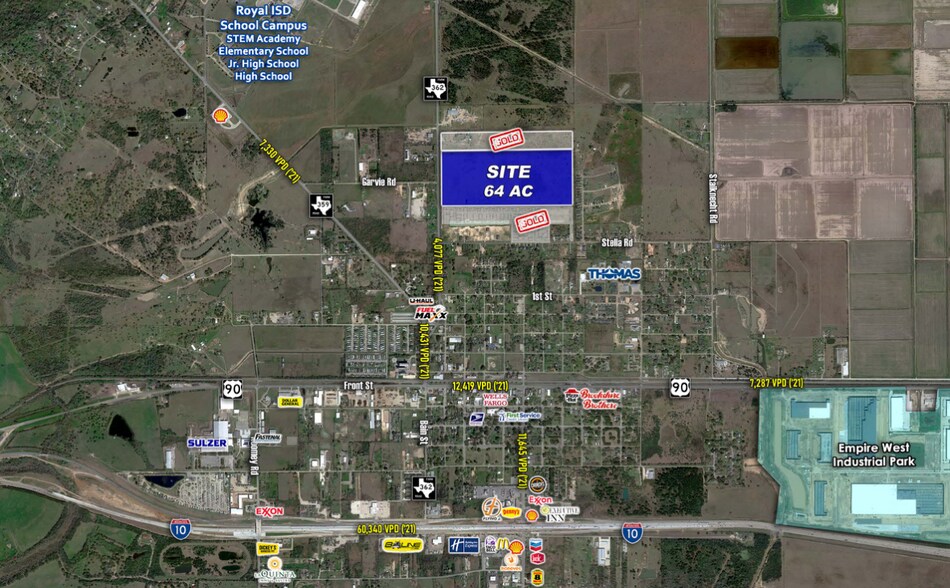 FM 362 & Stella Rd, Brookshire, TX à vendre - Aérien – Image 2 sur 3