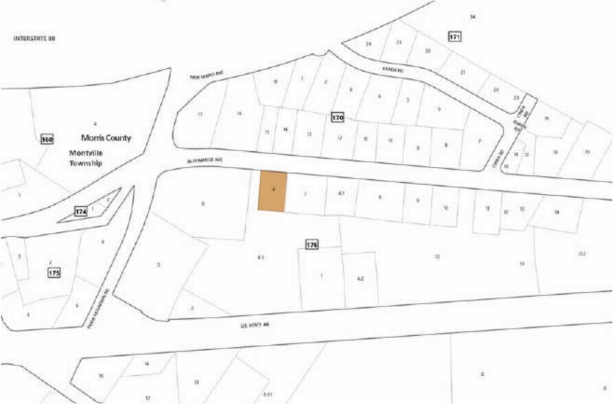 31 Bloomfield Ave, Pine Brook, NJ à vendre - Plan cadastral – Image 2 sur 2