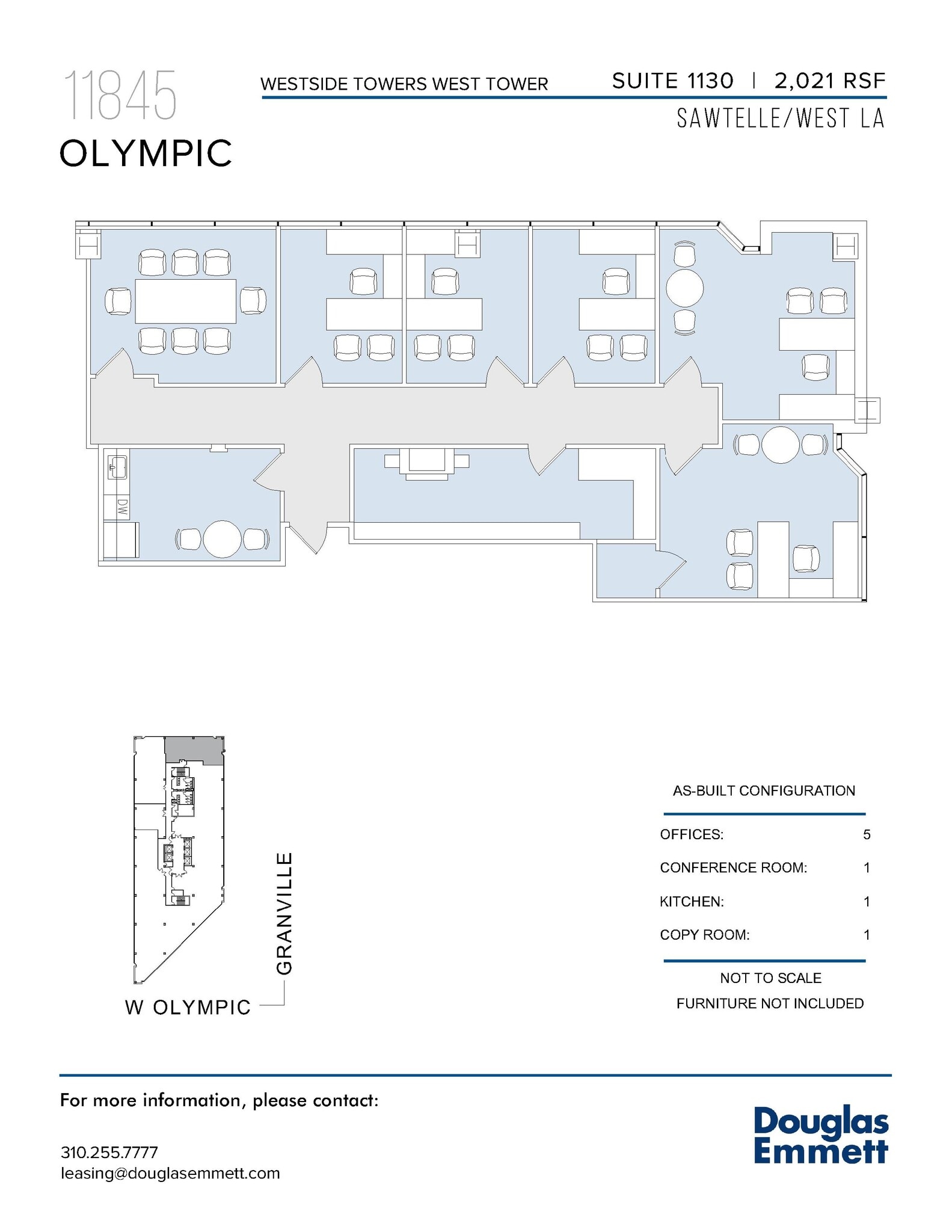 11845 W Olympic Blvd, Los Angeles, CA à louer Plan d’étage– Image 1 sur 1