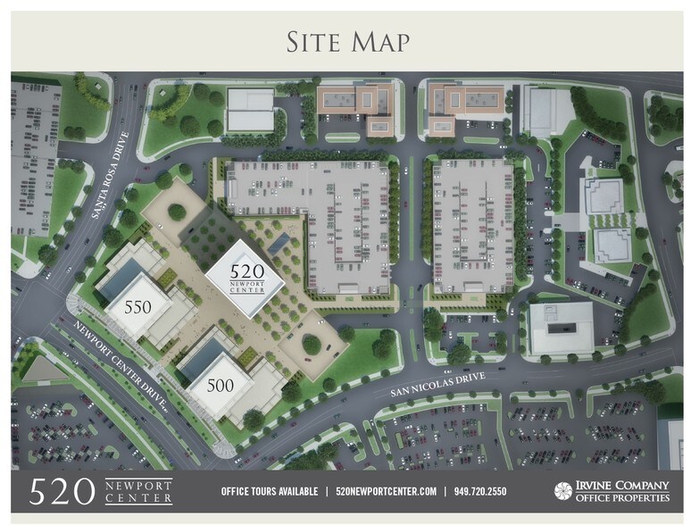500 Newport Center Dr, Newport Beach, CA à louer - Plan de site – Image 3 sur 3