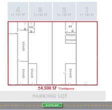 21831-21837 N 27th Ave, Phoenix, AZ à louer Plan d’étage– Image 2 sur 2
