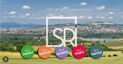 Cournon-d'Auvergne, PDD - Vue aérienne vue de carte