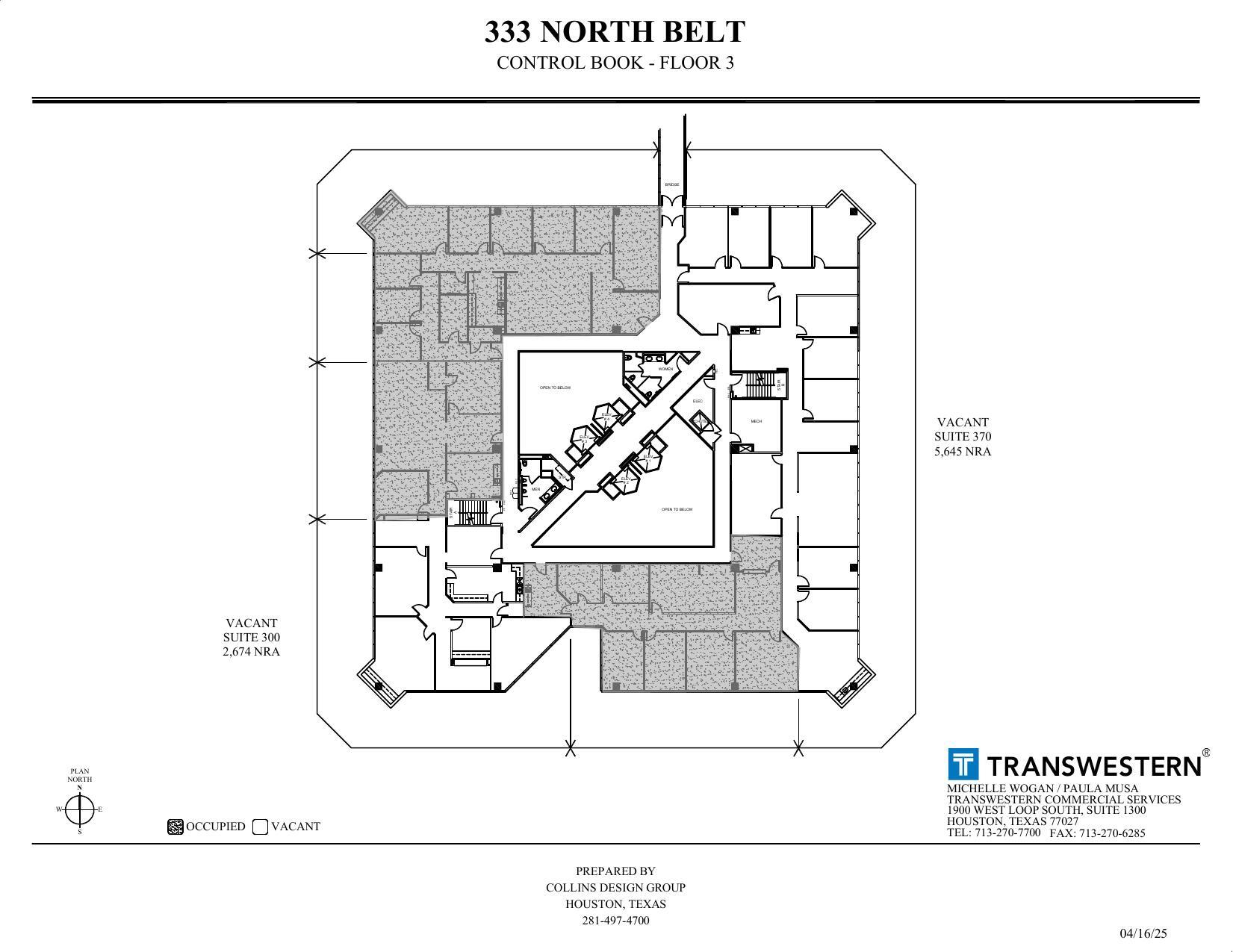 333 N Sam Houston Pky E, Houston, TX à louer Plan d’étage– Image 1 sur 1