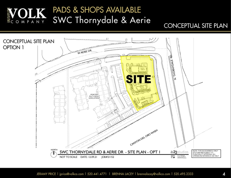 SWC Thornydale Rd & Aerie Dr, Tucson, AZ à louer - Plan cadastral – Image 3 sur 7