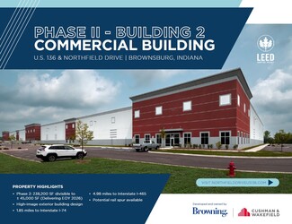 Plus de détails pour US 136 & Northfield Drive, Brownsburg, IN - Industriel/Logistique à louer