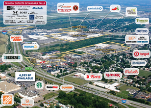 6520-6560 Niagara Falls Blvd, Niagara Falls, NY - VUE AÉRIENNE  vue de carte