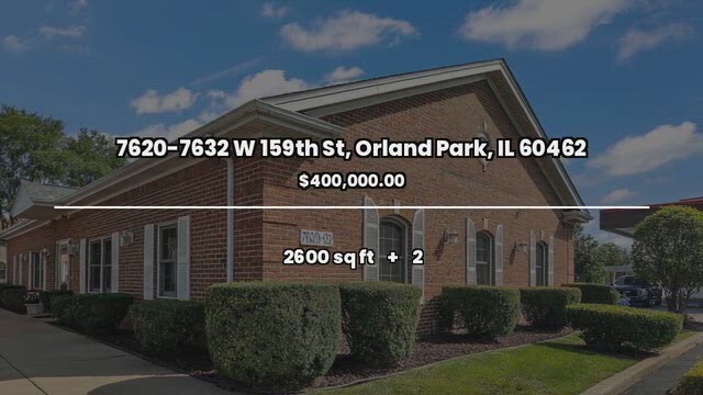 7620-7632 W 159th St, Orland Park, IL à vendre - Vidéo sur l’annonce professionnelle – Image 2 sur 43