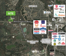 SEC of Williams Creek Dr & William D Fitch Pkwy, College Station, TX - VUE AÉRIENNE  vue de carte - Image1