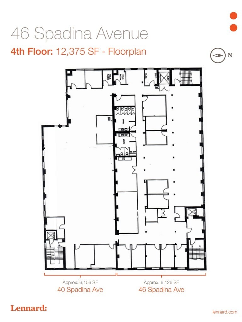 40-46 Spadina Ave, Toronto, ON à louer Plan d’étage– Image 1 sur 1