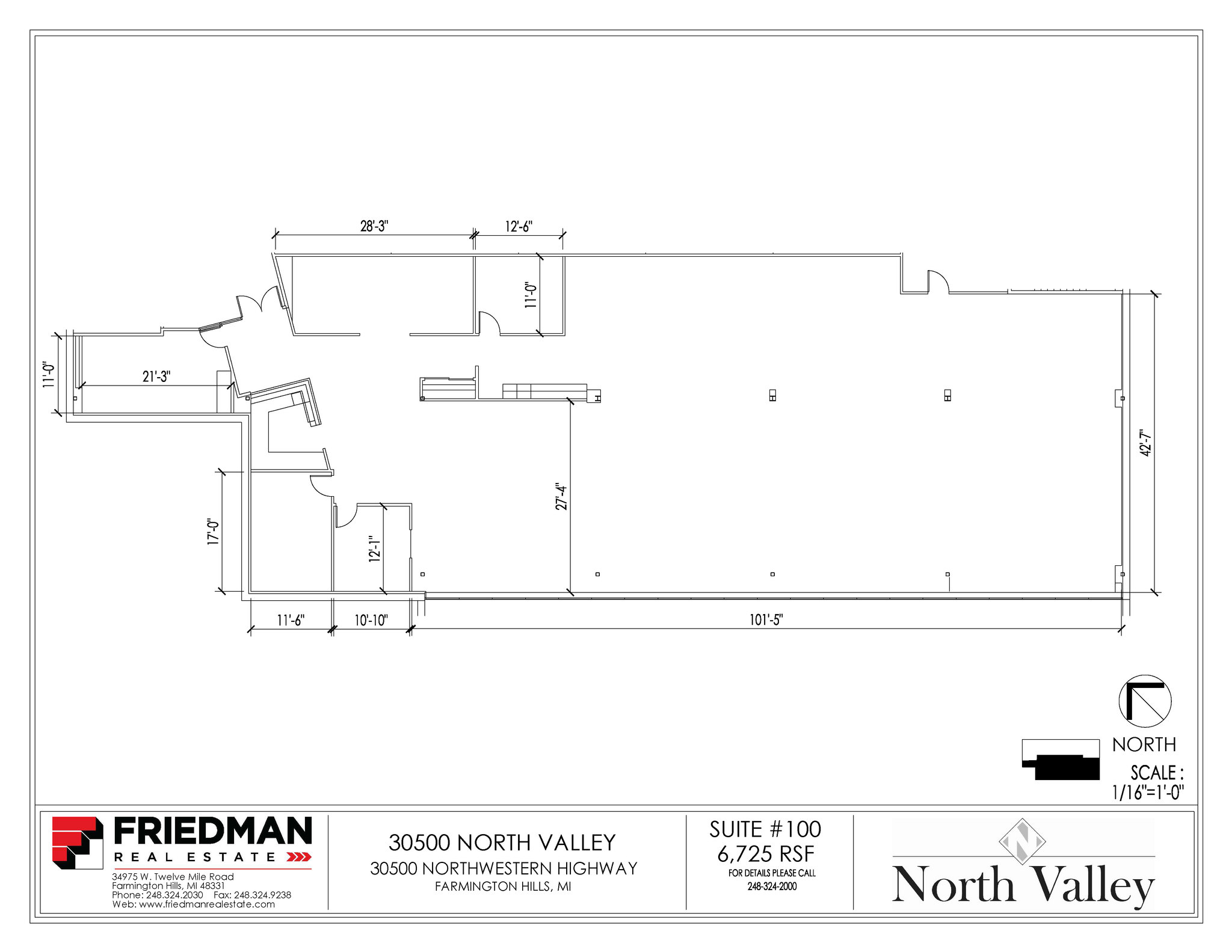 30500 Northwestern Hwy, Farmington Hills, MI à louer Plan d’étage– Image 1 sur 2