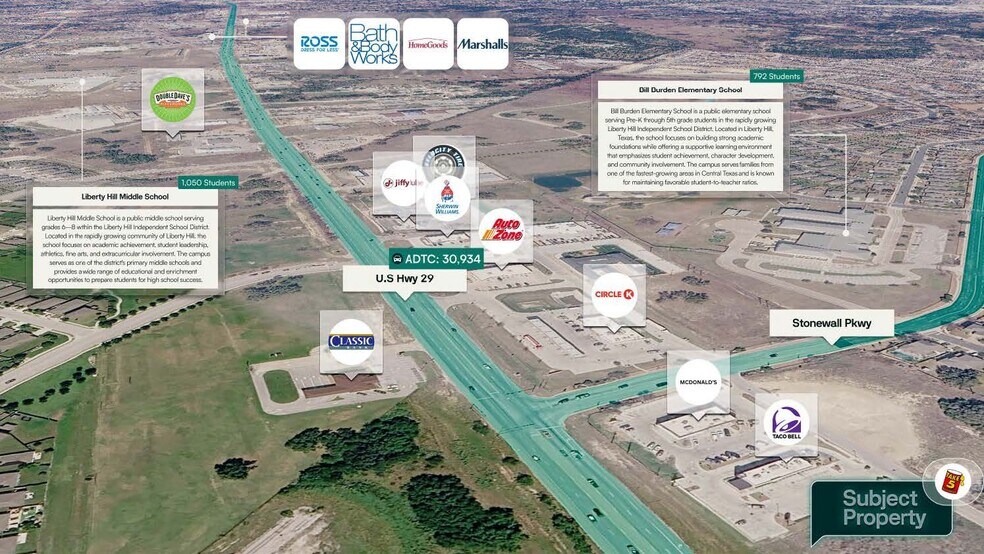 11730 Texas 29 Hwy, Liberty Hill, TX à vendre - Photo de l’immeuble – Image 2 sur 3